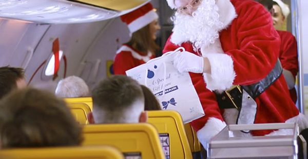 La compagnie aérienne low cost Ryanair a annoncé lundi l’arrivée précoce de Noël pour les clients de son vol Dublin - Barce