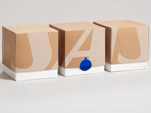 Des cubes durables pour les menus de SAS Scandinavian Airlines 1 Air Journal