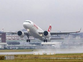 Le premier des 17 Airbus A320neo attendus par la compagnie aérienne Swiss International Air Lines entrera en service le 5 mars à