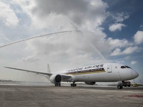 La compagnie aérienne Singapore Airlines a dévoilé la nouvelle cabine régionale bi-classe équipant les Boeing 787-10 Dreamlin