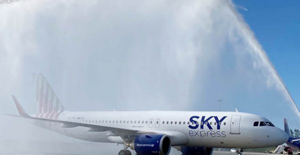 
La compagnie aérienne Sky Express, qui n’a effectué son premier vol international que le mois dernier au départ d’Athènes