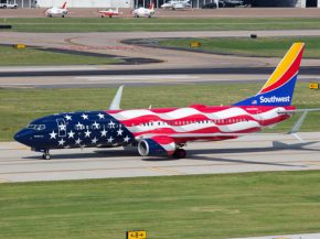 
La compagnie aérienne low cost Southwest Airlines a fêté ses 50 ans en dévoilant une nouvelle livrée   Freedom One&nbs