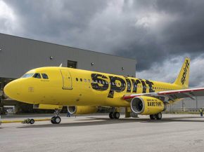 
Plus de 100 départs de la compagnie aérienne Spirit Airlines sont encore annulés ce lundi aux Etats-Unis, huit jours après de