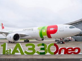 La compagnie aérienne TAP Air Portugal a réceptionné lundi le premier gros-porteur Airbus A330neo de nouvelle génération au m