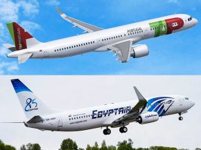 Les compagnies aériennes TAP Air Portugal et Egyptair ont étendu leur accord de partage de codes à huit routes européennes ver