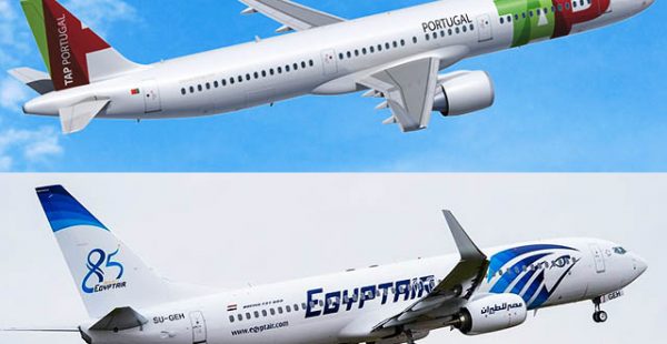 Les compagnies aériennes TAP Air Portugal et Egyptair ont étendu leur accord de partage de codes à huit routes européennes ver