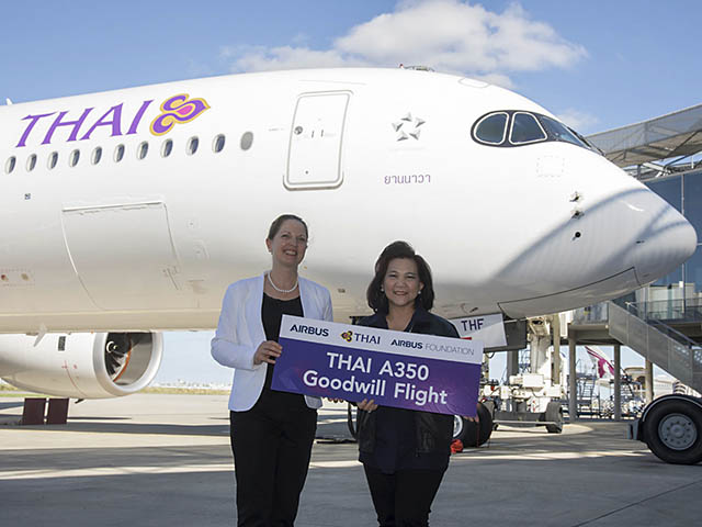 Thai Airways : Vienne, Airbus A350 et vol humanitaire 123 Air Journal