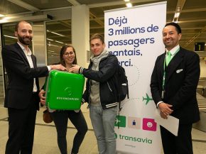 La compagnie aérienne low cost Transavia France a accueilli jeudi son trois-millionième passager à Nantes, où elle propose un 
