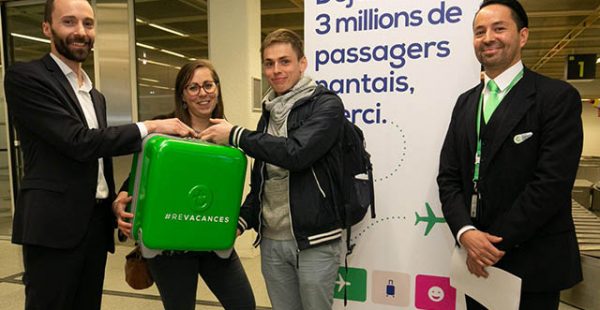 La compagnie aérienne low cost Transavia France a accueilli jeudi son trois-millionième passager à Nantes, où elle propose un 