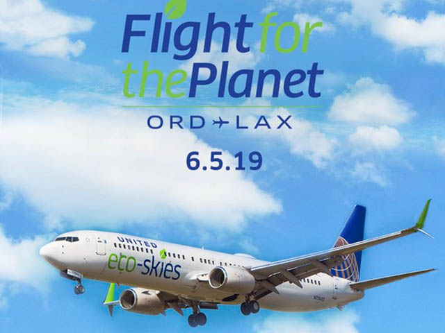 United Airlines opère le vol le plus vert 1 Air Journal