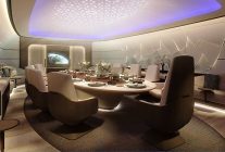 
Lufthansa Technik a présenté lors du salon EBACE un premier concept de cabine pour le Boeing BBJ 777-9, tandis que selon son pr