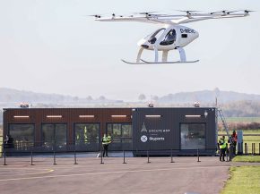 
Le premier terminal test pour l accueil de passagers des futurs aéronefs électriques eVTOL a été inauguré à l aérodrome de