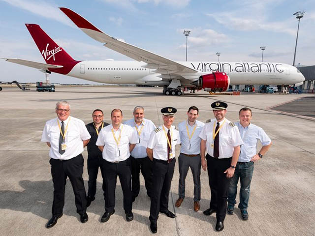 Modèle Réduit Virgin Atlantic A350-1000 – échelle 1:400, Avion Collection ABS, Train D’atterrissage Mobile, Déco De Bureau Et Cadeau Passionné