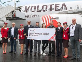 La compagnie aérienne low cost Volotea a célébré hier à Nantes son 15-millionième passager transporté depuis le lancement d