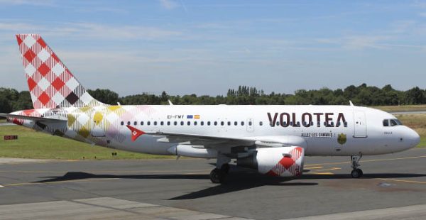 La compagnie aérienne low cost Volotea a célébré lundi le sixième anniversaire de sa base à Nantes, la première en France, 