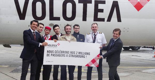 La compagnie aérienne low cost Volotea a franchi a fêté son deux-millionième client à l’aéroport de Strasbourg, où elle r