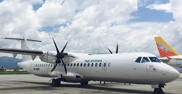 
Un ATR-72 de la compagnie aérienne népalaise Yeti Airlines avec 72 personnes à bord -dont 68 passagers et quatre membres d éq