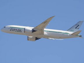 
La compagnie aérienne low cost ZIPAIR Tokyo a inauguré une nouvelle liaison entre Tokyo et Los Angeles, sa cinquième
