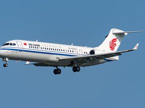 

La compagnie aérienne Air China a pris possession la semaine dernière du centième avion régional local COMAC ARJ21-700.
Selo