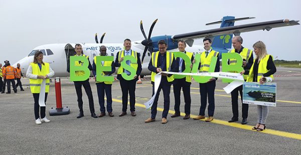 
La compagnie aérienne Aer Lingus a inauguré mardi sa nouvelle liaison saisonnière entre Dublin et Brest, après près de dix a