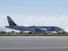 
La compagnie aérienne Air Austral a mis en service pour la première fois en France et dans l’Océan Indien un Airbus A220-300