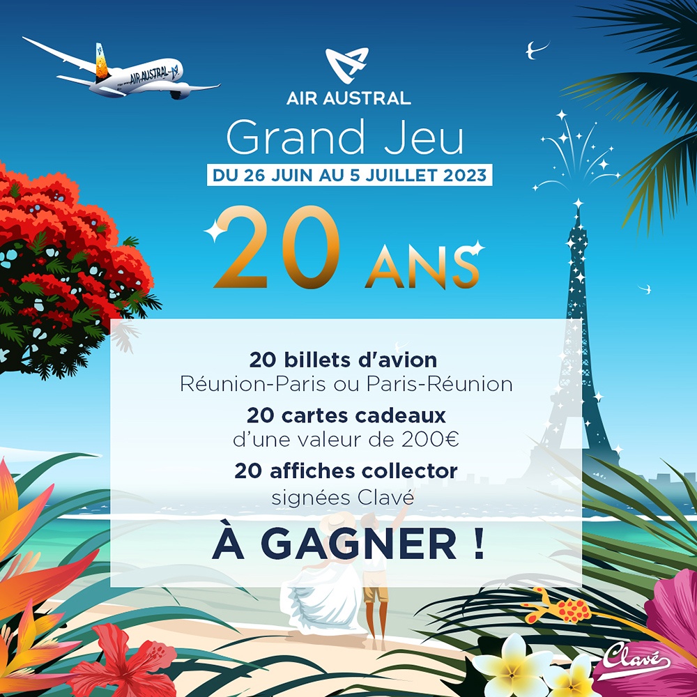Air Austral célèbre 20 ans de vols entre Paris et La Réunion 39 Air Journal