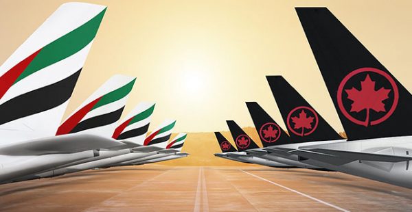 
La compagnie aérienne Emirates Airlines a   activé » son accord de partage de codes avec Air Canada, et lancé sa c