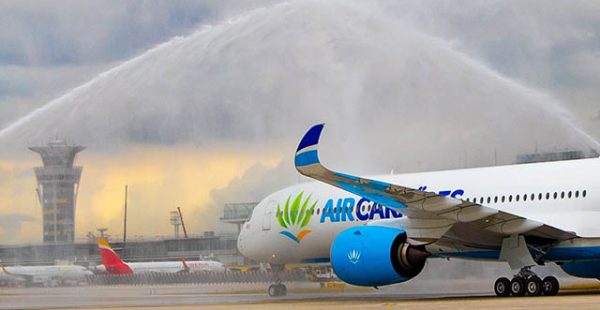 
La compagnie aérienne Air Caraïbes devrait déployer ce mercredi entre Paris et la Guadeloupe son deuxième Airbus A350-1000, a