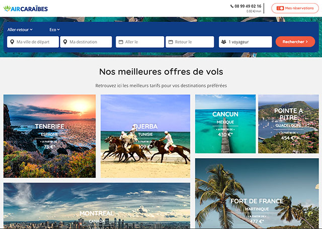 Air Caraïbes : connexions avec Resaneo et menu auvergnat 1 Air Journal