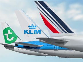 
Le groupe franco-néerlandais et les compagnies aériennes Air France et KLM Royal Dutch Airlines annoncent avoir signé deux lig