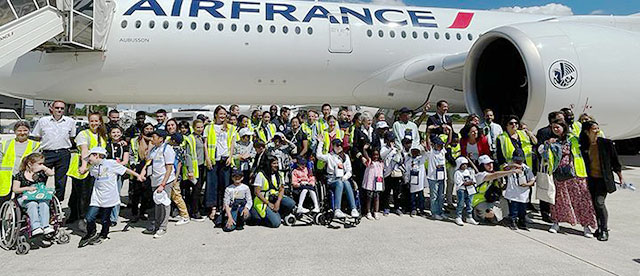 Air France, Thomas Pesquet et les enfants de L’Envol 13 Air Journal