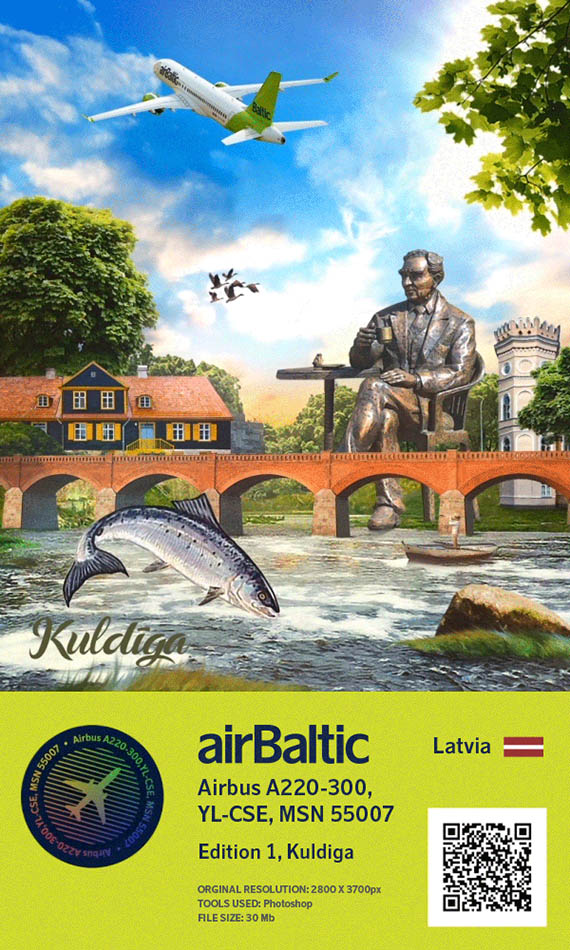 Crypto airBaltic : NFT, Kuldiga et A220 1 Air Journal