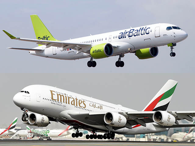 AirBaltic et Emirates partagent leurs codes 94 Air Journal
