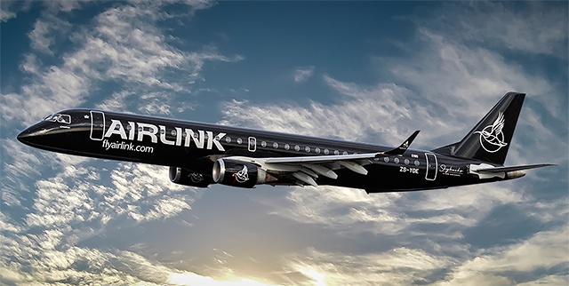 Copieuse ! Un Embraer tout noir pour Airlink 7 Air Journal