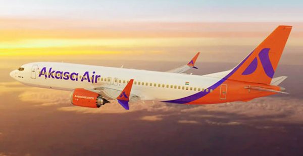 
La future compagnie aérienne low cost Akasa Air a dévoilé la livrée de ses Boeing 737 MAX et son identité de marque,  &nbsp