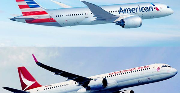 La compagnie aérienne American Airlines a signé un accord de partage de codes avec Cathay Dragon, lui permettant d’ajouter à 