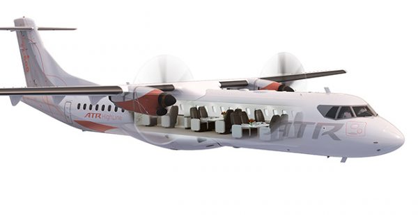 
L’avionneur ATR a dévoilé cinq nouvelles cabines pour sa gamme HighLine, combinant   style et confort » sur l’e