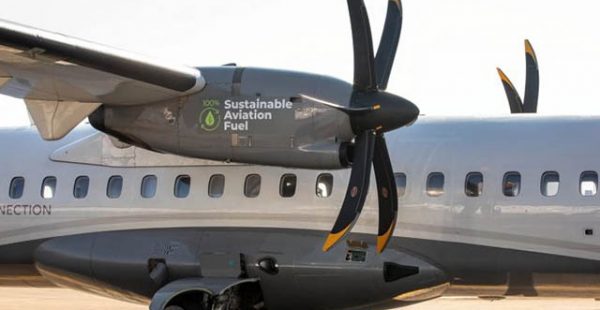
ATR a réalisé avec succès des vols d’essai avec 100% de SAF dans un moteur de 72-600, le carburant durable étant produit pa