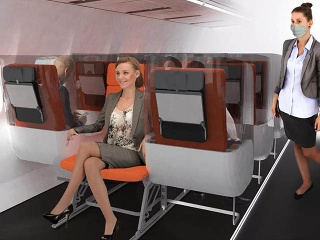 Des sièges à bulle contre le coronavirus 78 Air Journal