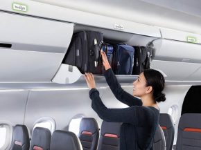 La compagnie aérienne Air France a sélectionné les derniers coffres à bagage ECOS de Safran Cabin, plus spacieux, pour équipe