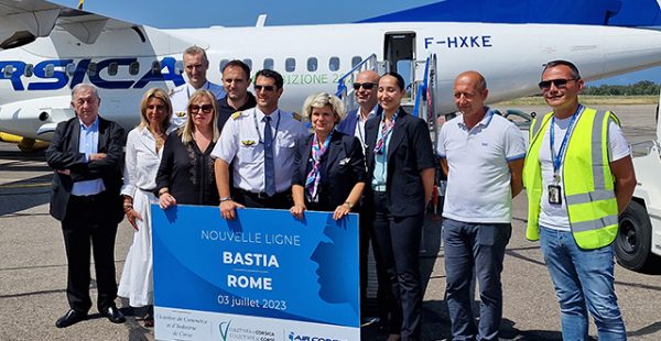 
La compagnie aérienne Air Corsica a inauguré une nouvelle liaison entre Bastia et Rome, la deuxième vers la capitale italienne