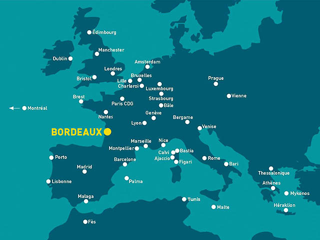 Aéroport de Bordeaux : 35 destinations proposées 74 Air Journal
