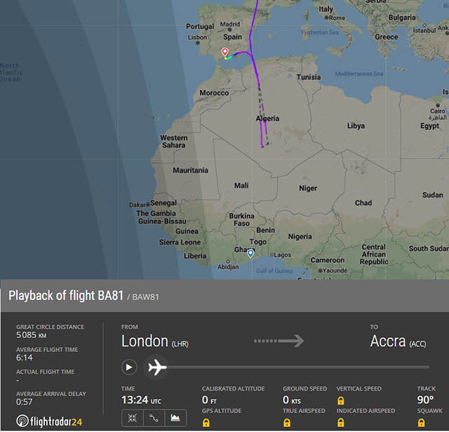 British Airways privée de survol du Mali  9 Air Journal