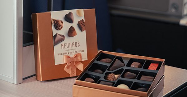 Les chocolats Neuhaus remontent à bord de Brussels Airlines