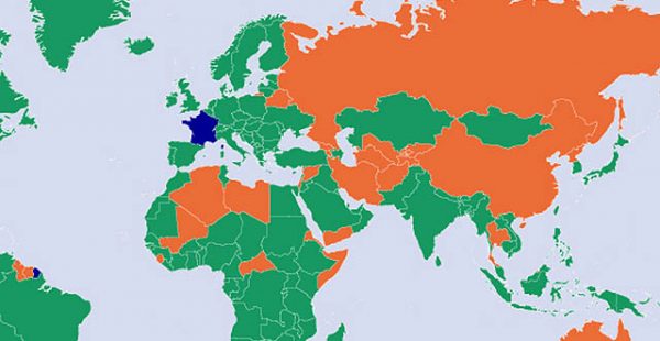 
Le gouvernement français a de nouveau ajouté 43 pays dans la liste   verte » des indicateurs sanitaires liés à la pandémie