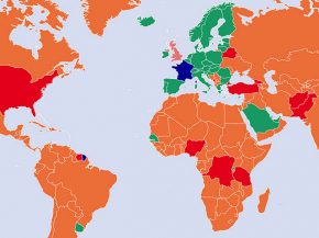 
Le gouvernement français a retiré douze pays de la liste   rouge » des indicateurs sanitaires liés à la pandémie