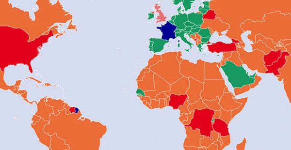 
Le gouvernement français a retiré douze pays de la liste   rouge » des indicateurs sanitaires liés à la pandémie