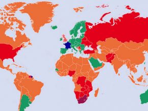 
Le gouvernement français a revu à la hausse le nombre de pays classés   rouge » sur la base des indicateurs sanitaires liés
