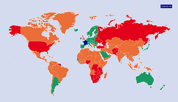 Carte Covid française : le rouge écarlate est vide 1 Air Journal