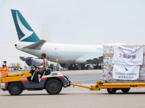 
La compagnie aérienne Cathay Pacific Cargo a franchi le cap de 15 millions de doses de vaccins contre la Covid-19 transportées 